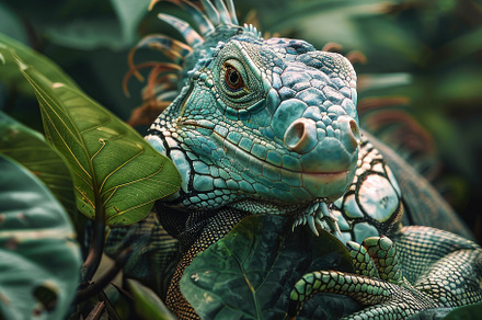 iguana on sunlit tree nature, an Animal Photo by Maylianaw28