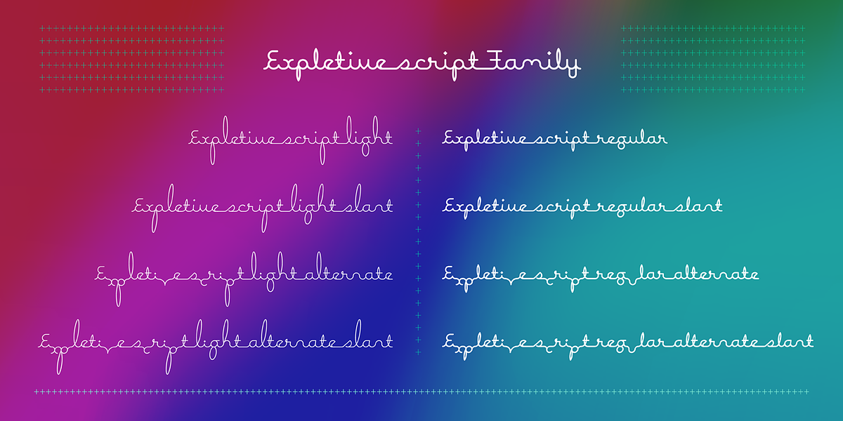 Expletive Script, a Script Font by Barnbrook Fonts (Photo 4 of 5)
