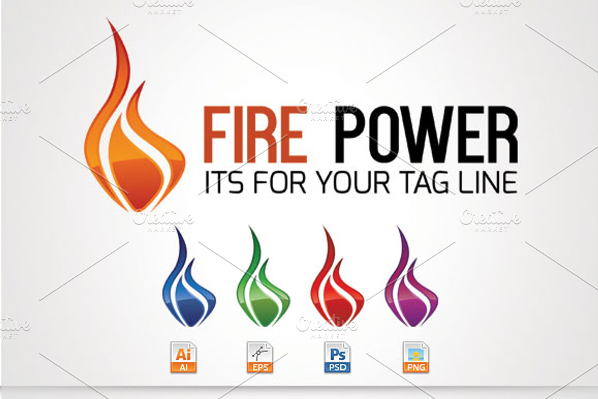 Fire Power, a Branding & Logo Template by stock6design