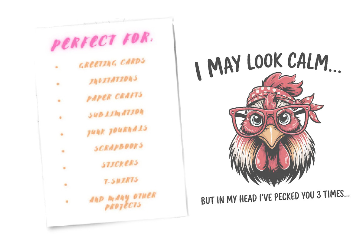 Chicken Png Sublimation, an Illustration by Watercolor design (Photo 2 of 6)