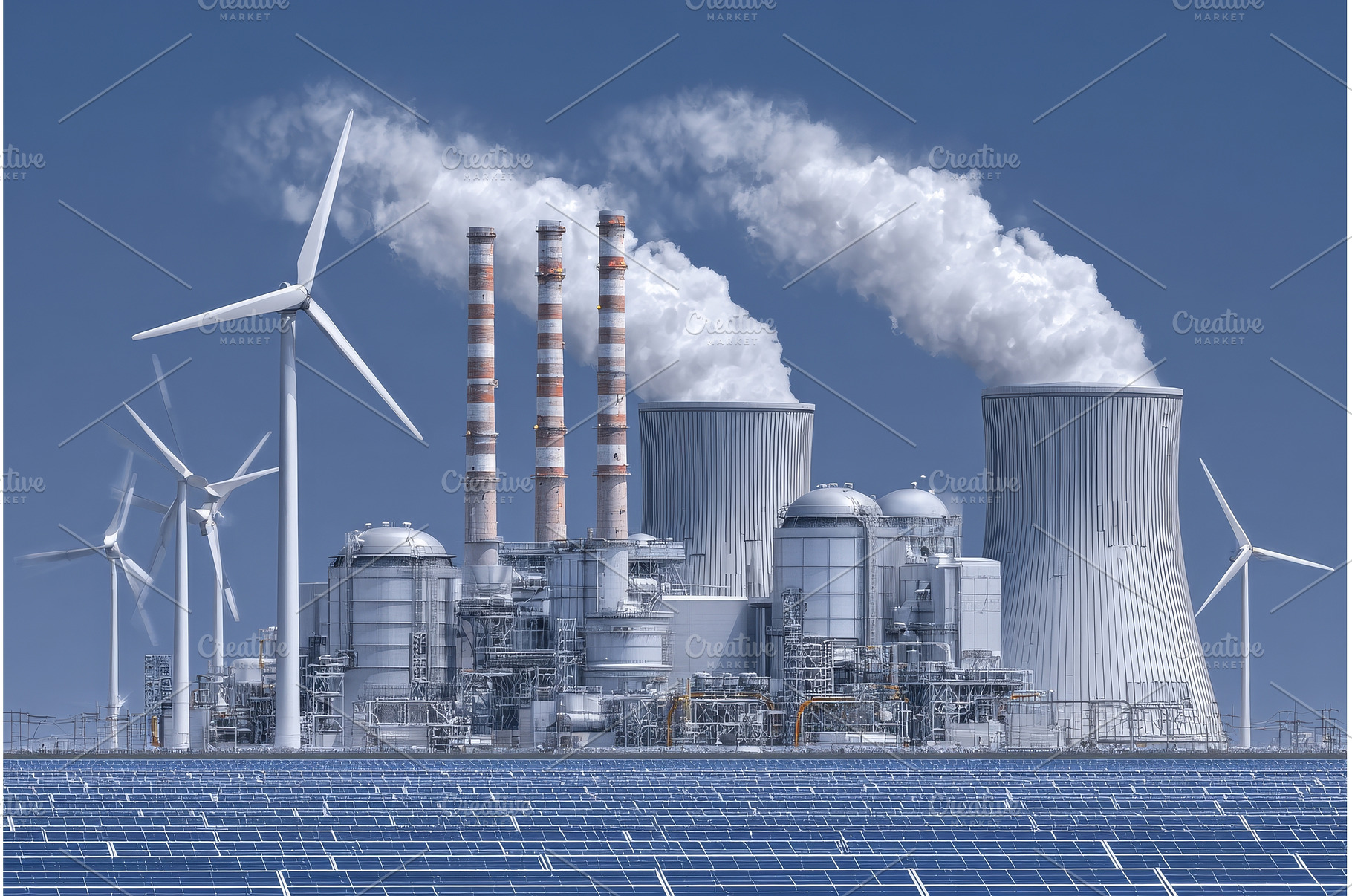 Clean energy produced by solar, a Technology Photo by ZinetroN