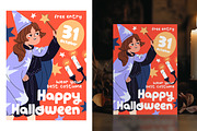 Halloween kids set, banner, posters, a Person Illustration by PaperTrident (Thumbnail 5 of 7)