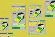 Neo Brutalism Literacy Day Flyer Set, a Flyer Template by graphicook (Thumbnail 4 of 4)