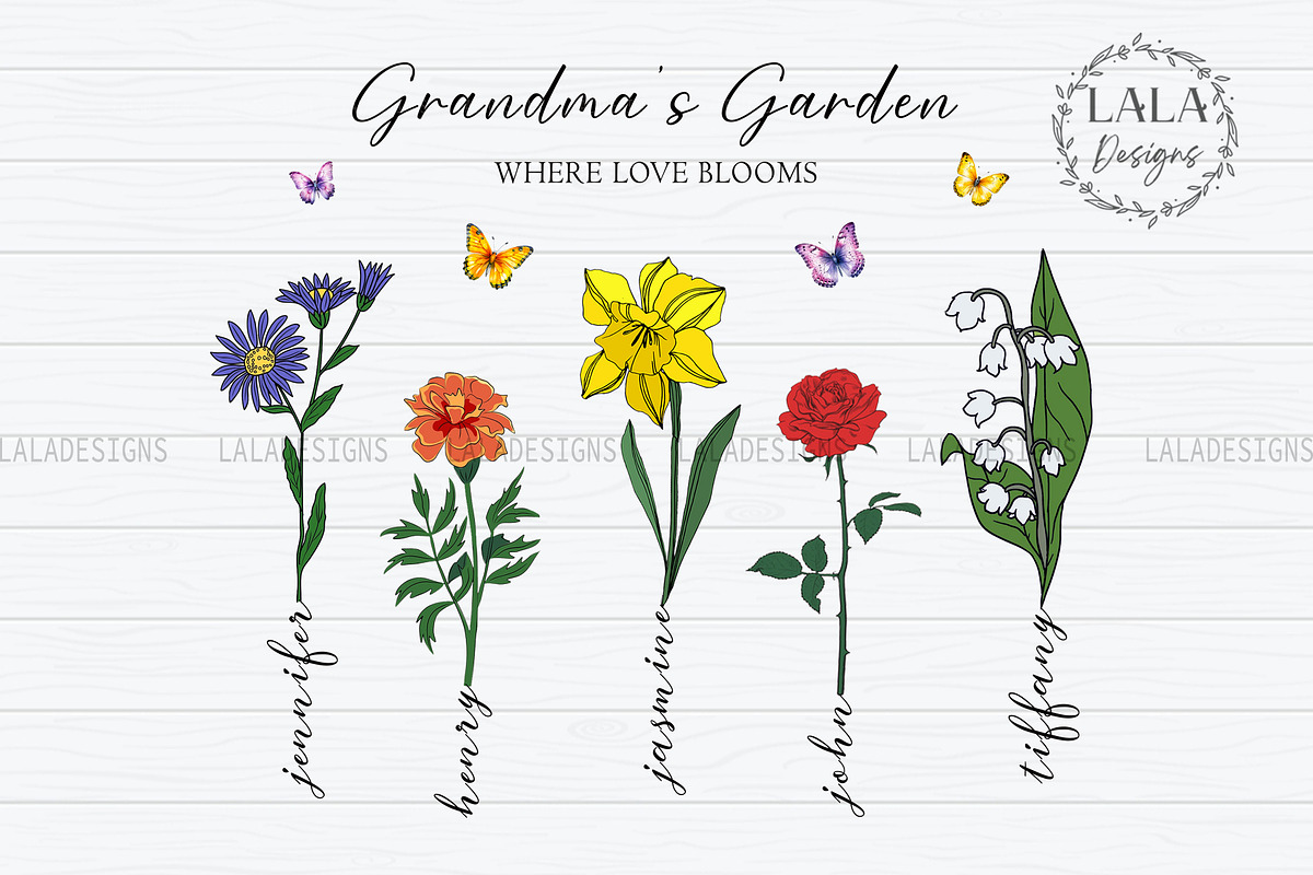 Grandma's Garden Love Blooms PNG, a Graphic by LALADesigns (Photo 1 of 2)