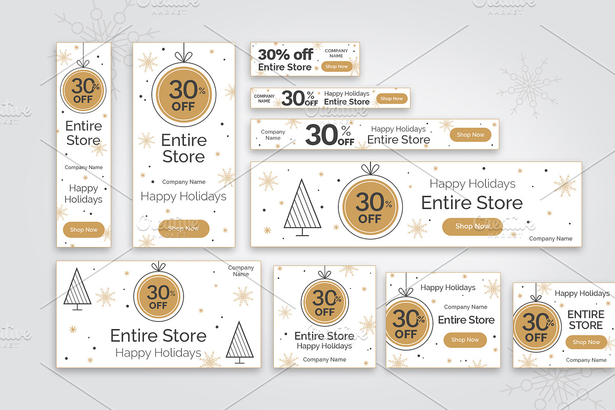 20 Christmas Promo Banners, a Templates & Theme by MotoCMS (Photo 3 of 3)