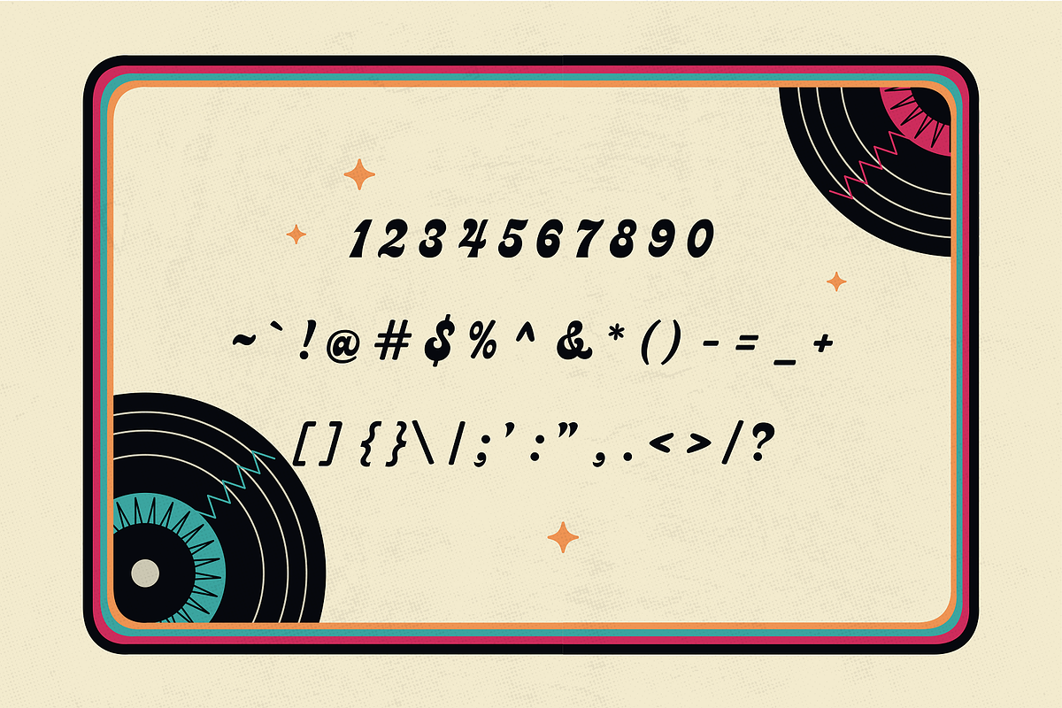 Moonlight - Groovy Disco Typeface, a Script Font by HipFonts (Photo 3 of 11)