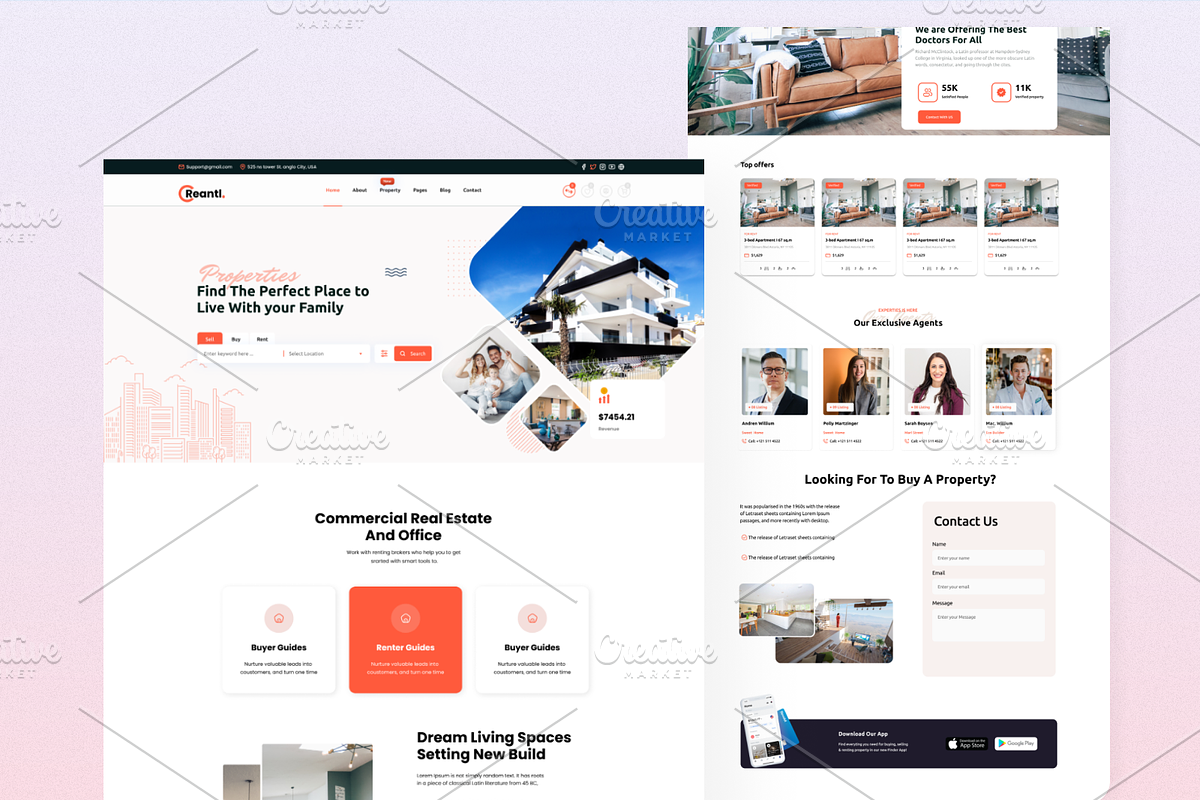 Bundle Real Estate Landing Page, a Landing Page Template by DesignsLab (Photo 4 of 5)