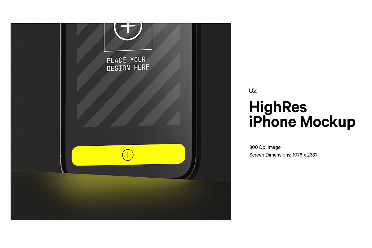 iPhone 14 Pro Mockup, an iPhone Mockup by HAZARD MOCKUPS (Photo 3 of 9)