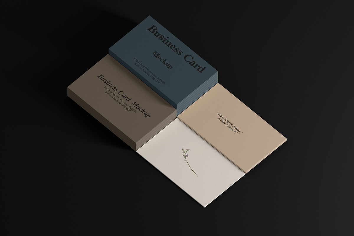 Embossed Business Card Mockup Set, a Product Mockup by Zumrod (Photo 5 of 10)