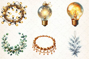 Christmas Lights and Garlands, an Illustration by DreamCafeArt (Thumbnail 8 of 8)