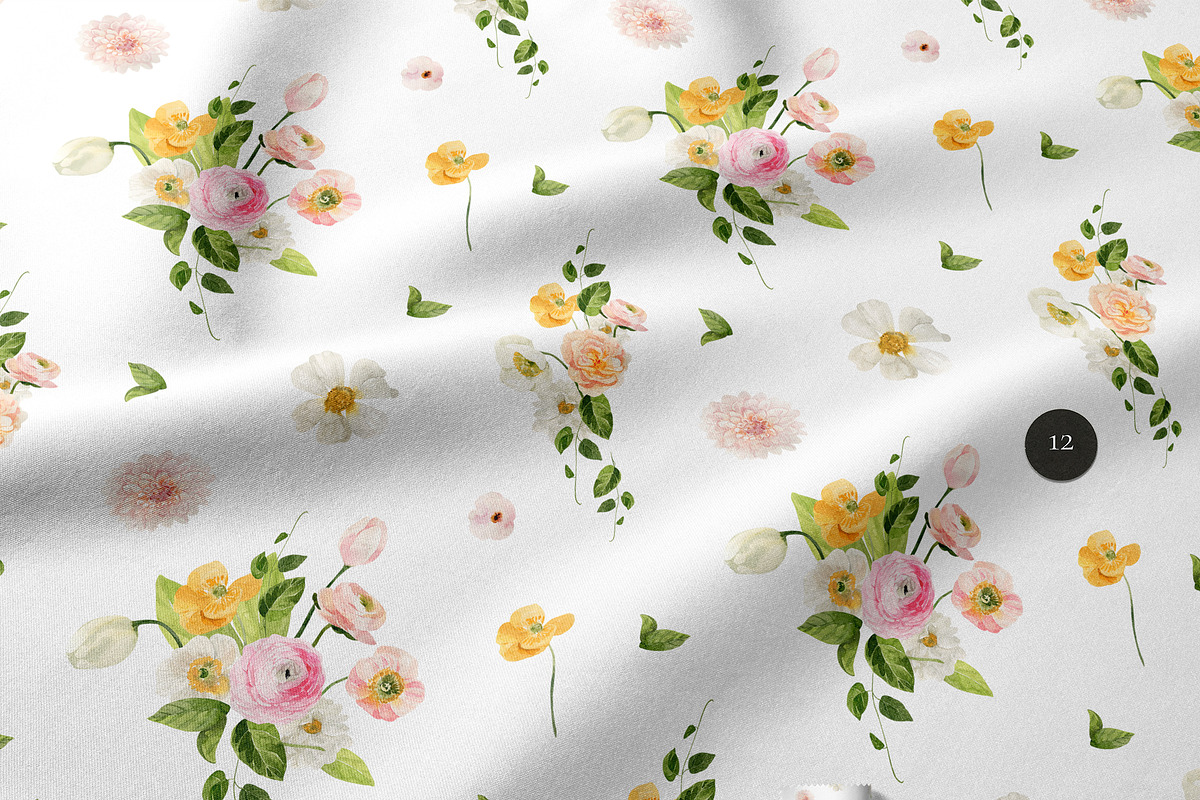 BLOSSOM Spring Watercolor Flowers, a Decorative Illustration by Lana Elanor (Photo 7 of 12)