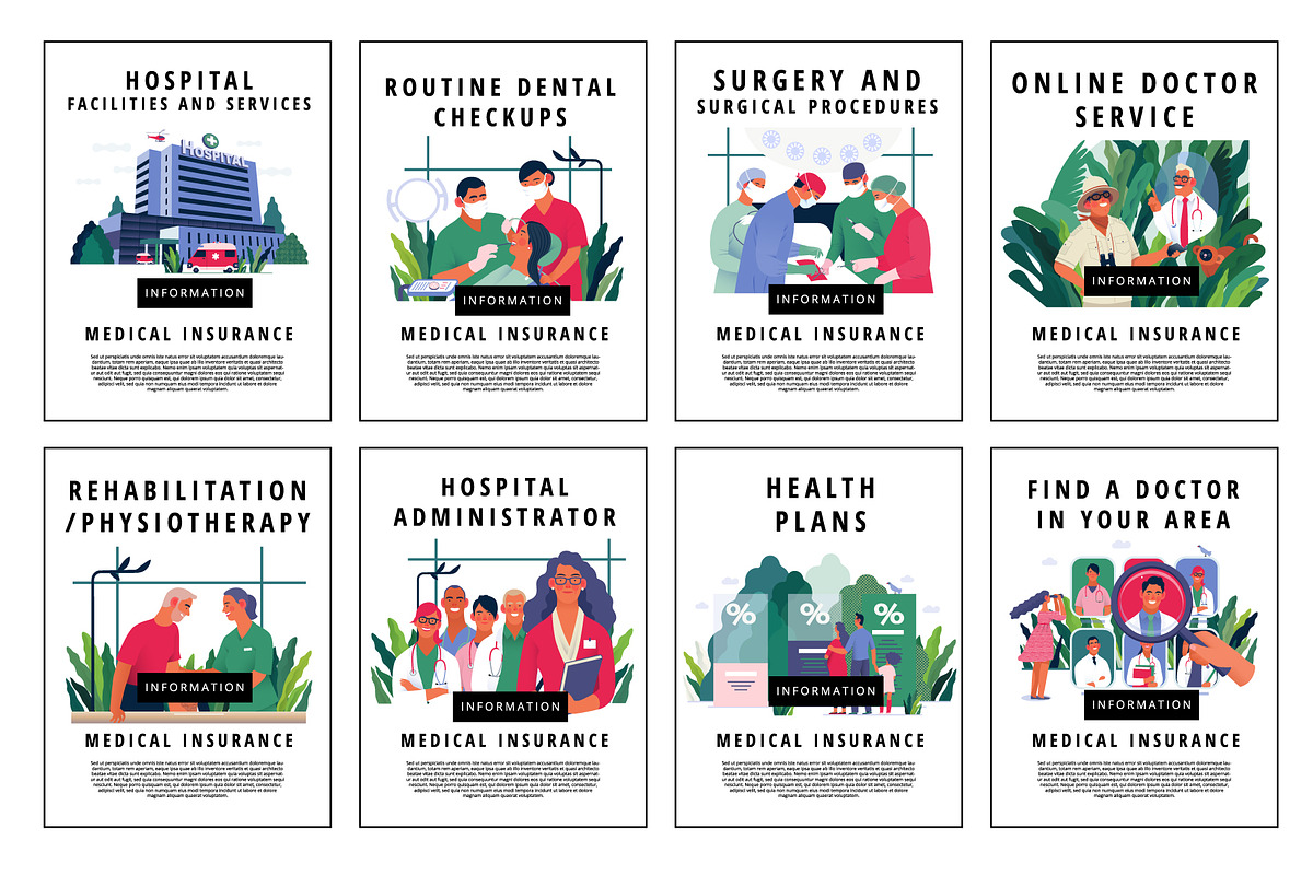 Part 2 Medical website illustrations, a Healthcare Illustration by Grivina's shop (Photo 37 of 37)