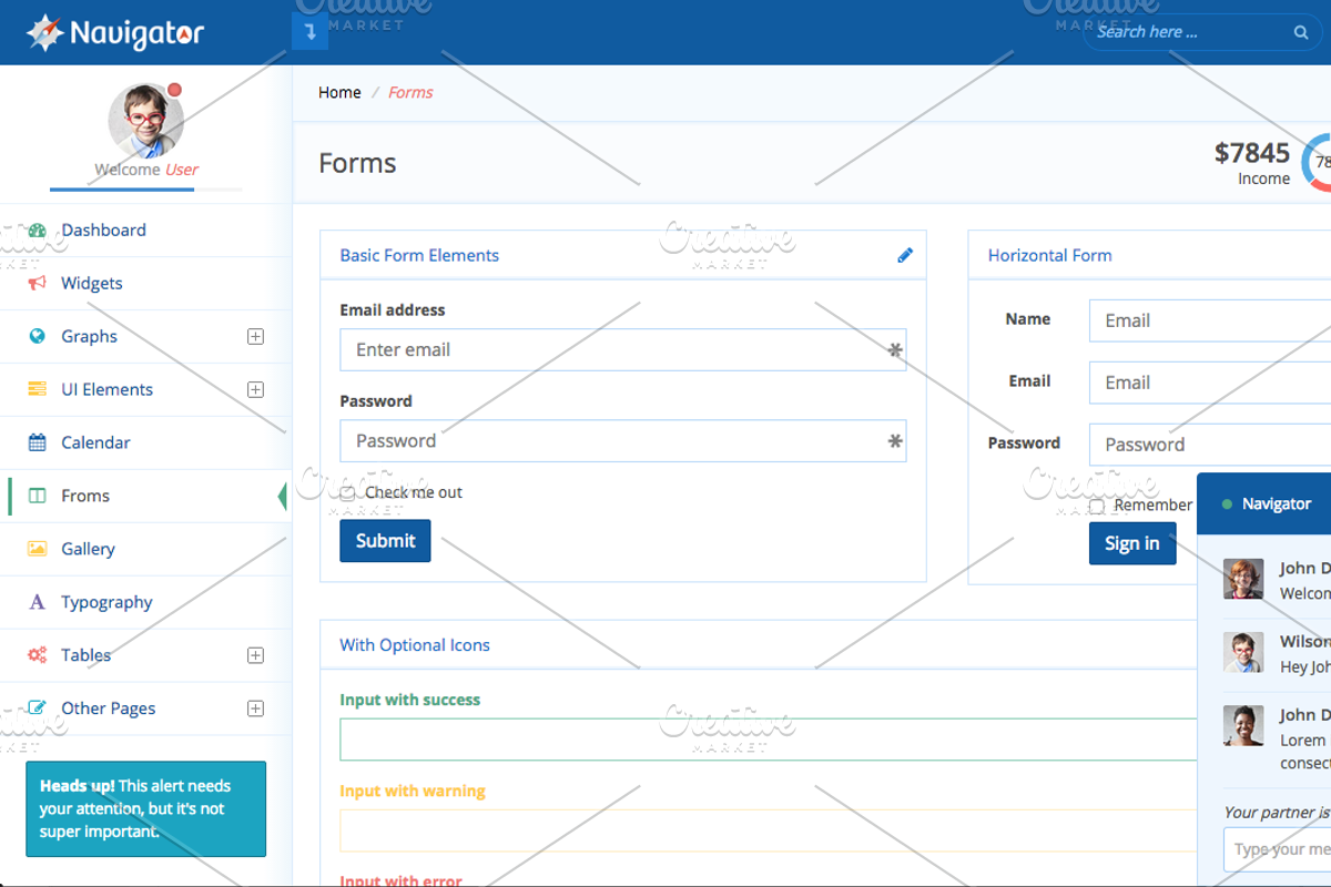 Navigator, a Bootstrap Template by Creative Themes (Photo 3 of 3)
