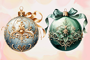 Christmas Baubles Png Clipart, an Object Graphic by Agnesagraphic (ID 95) (Thumbnail 3 of 7)