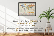 World Map Poster Bundle with Flags, an Education Illustration by AdrianDragne (Thumbnail 6 of 11)
