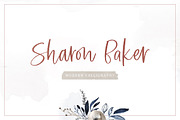 Sharon Baker - Modern Script, a Script Font by Letterhend Studio (Thumbnail 1 of 9)