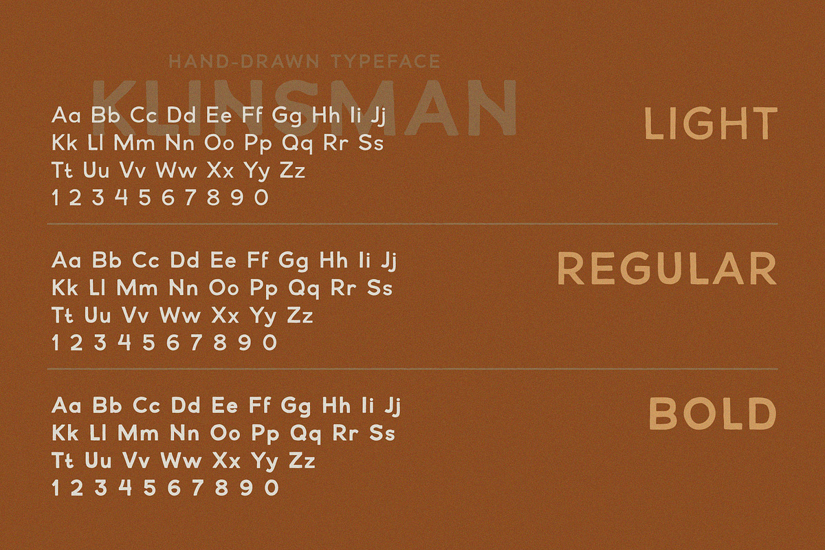KLINSMAN: A Hand-drawn Typeface, a Sans Serif Font by Liszar Inzani (Photo 2 of 11)