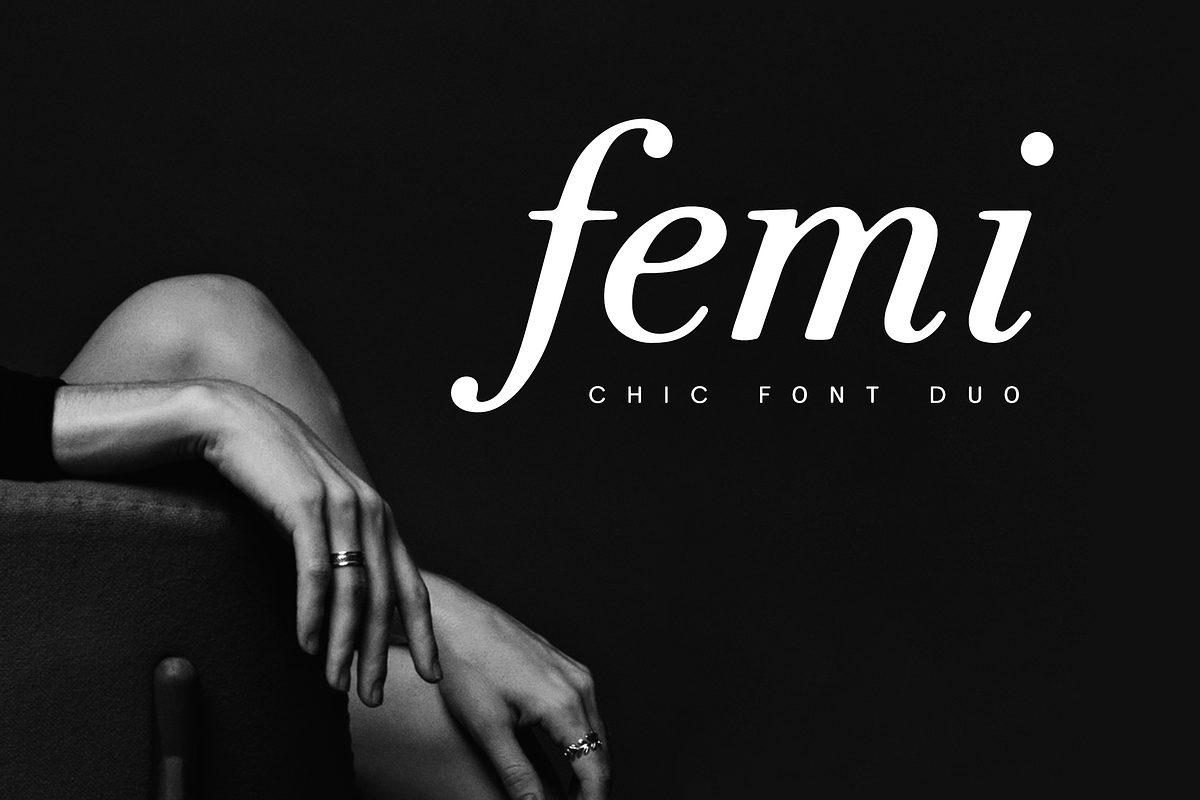 Femi Chic Font Duo, a Serif Font by gafaroff studio (Photo 1 of 6)