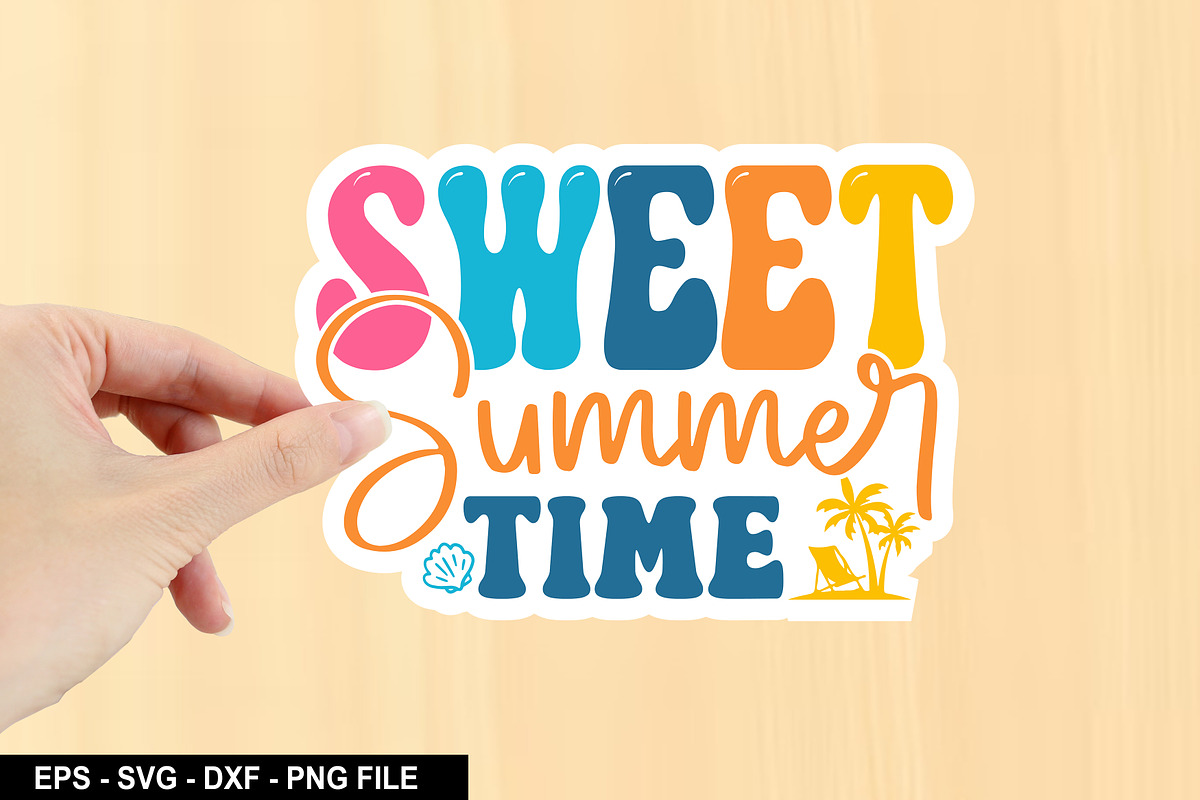 Summer Sticker SVG Bundle, an Illustration by crative8112 (Photo 11 of 11)