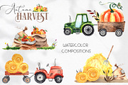 Watercolor Autumn Harvest, an Object Graphic by Ana-Sakuta (Thumbnail 2 of 17)