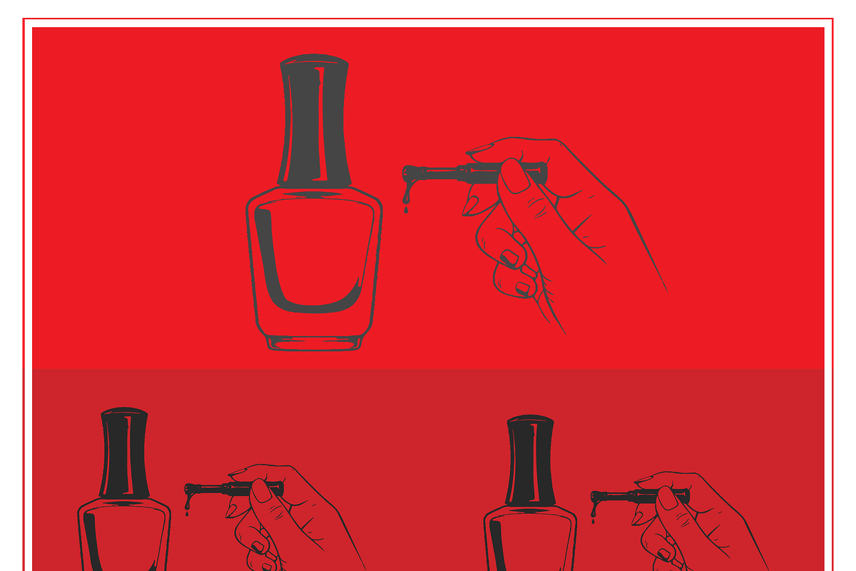 Stylish Nail Art Illustration, an Object Illustration by CarWrap design (Photo 1 of 3)