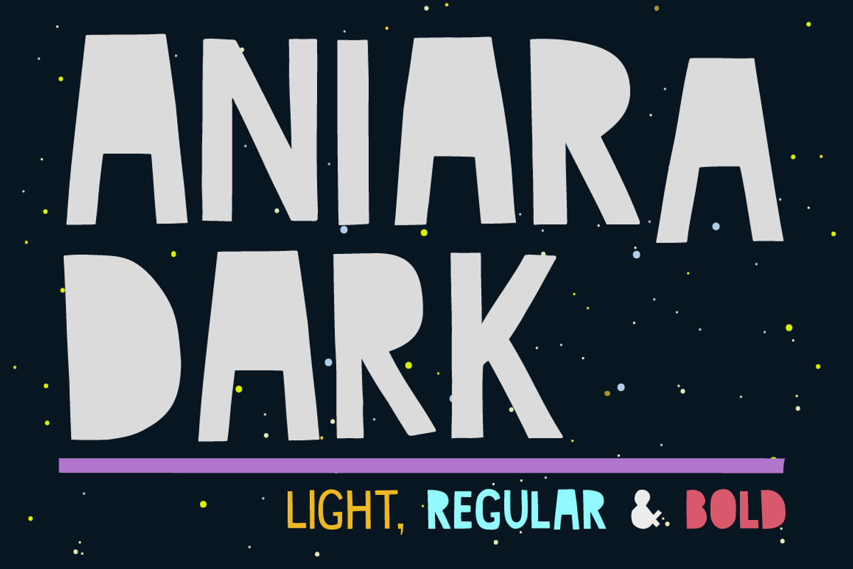 Aniara Dark, a Sans Serif Font by Gustav & Brun (Photo 1 of 3)