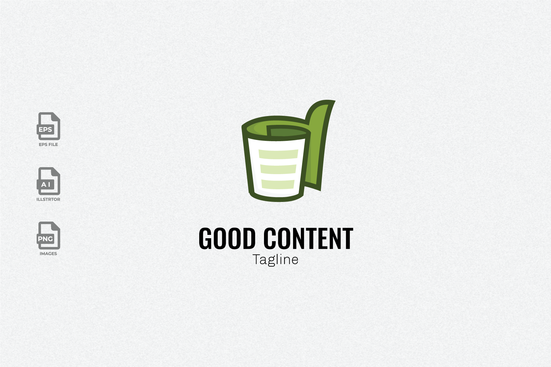 Good Content Logo Template, a Branding & Logo Template by Akdesain