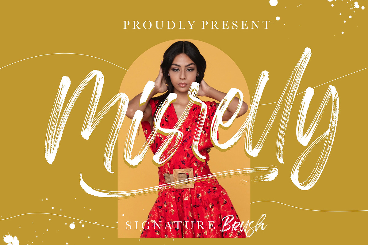 Misrelly Signature Brush, a Script Font by Creatype Studio (Photo 1 of 9)