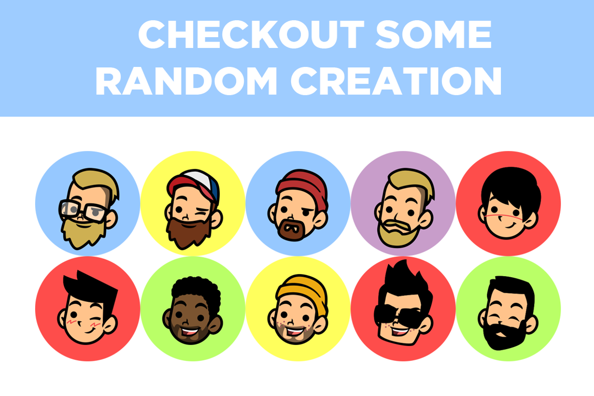 F.U.N Avatar Creation Kit, a Templates & Theme by Suhandi (Photo 3 of 3)