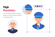 Professional People Avatars, an Emoji Icon by Brickclay (Thumbnail 3 of 8)