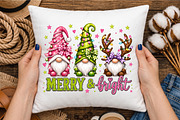 Merry & Bright PNG Sublimation, a Seasonal Illustration by designcity5 (Thumbnail 3 of 4)