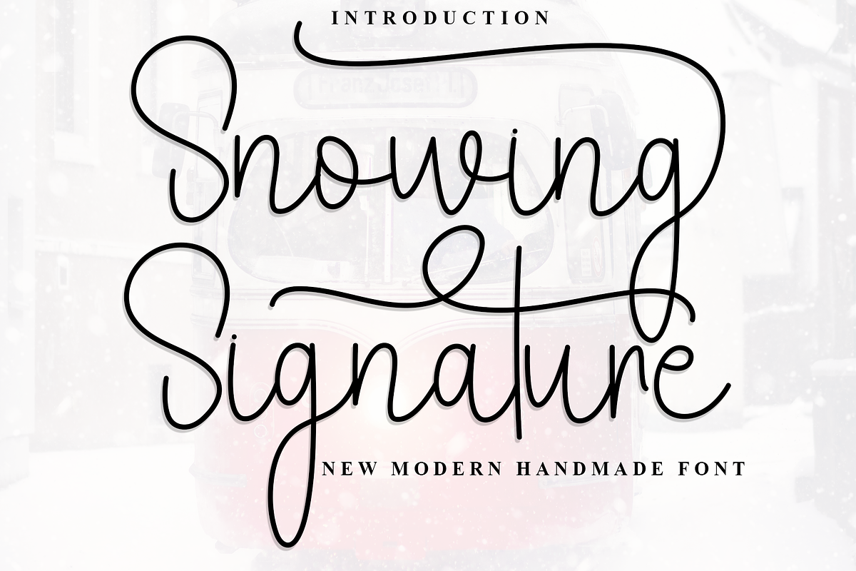 Snowing Signature, a Handwritten Font by FreshTypeINK (Photo 1 of 8)