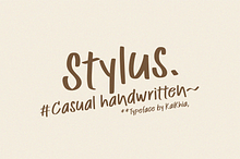 Stylus, Casual Handwritten Font.