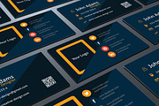 Flat Business Card Design Template, a Business Card Template by felicidads (Thumbnail 3 of 3)