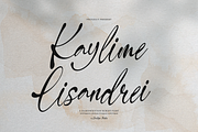 Kaylime Lisandrei Handwritten Script, a Script Font by gracetype_studio (Thumbnail 1 of 12)