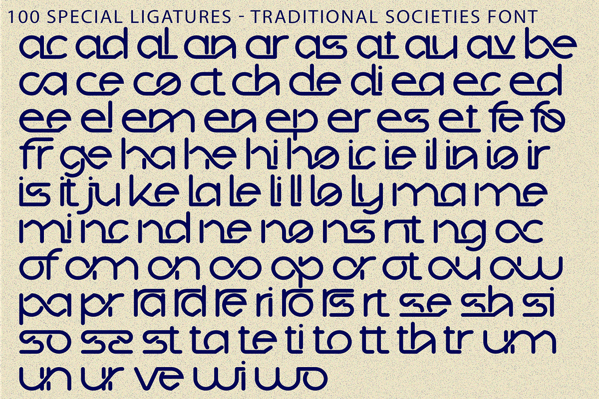 Traditional Societies - Futuristic, a Sans Serif Font by 177Studio (Photo 8 of 8)