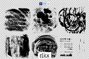 Grunge Vector Textures & Brushes, an Illustration by ElenaKovalyova (Thumbnail 3 of 4)