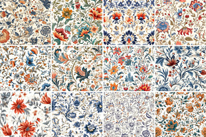 Floral Pattern, Flower Background 5