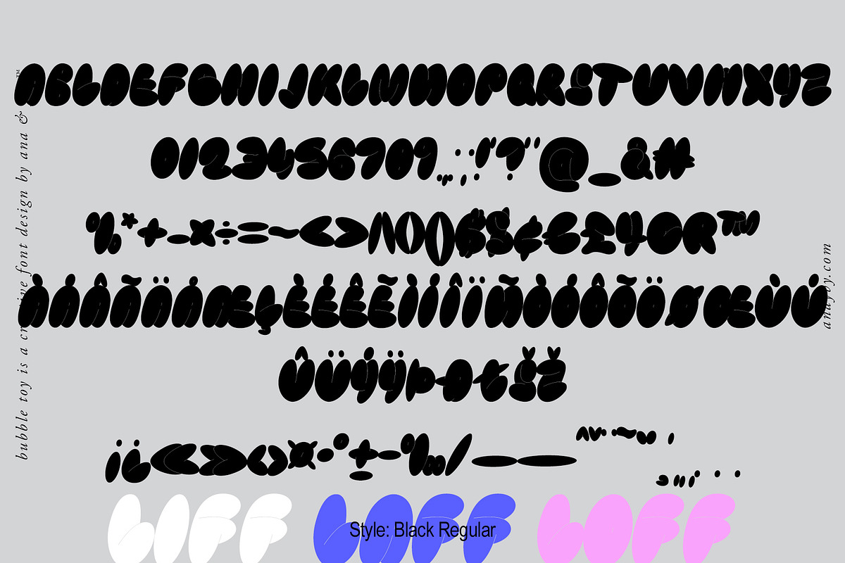 Bubble Toy | 2000s Retro Graffiti, a Font by ana & yvy (Photo 15 of 16)