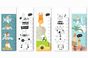 Height chart for kids nursery art, an Education Illustration by Nursery Art (Thumbnail 9 of 12)
