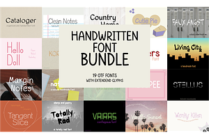 19 Font Bundle with Extended Glyphs