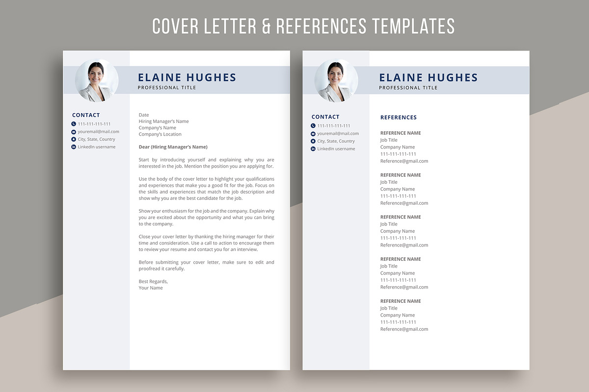 Clean Resume Template | CV for word, a Resume Template by aivos (Photo 3 of 7)