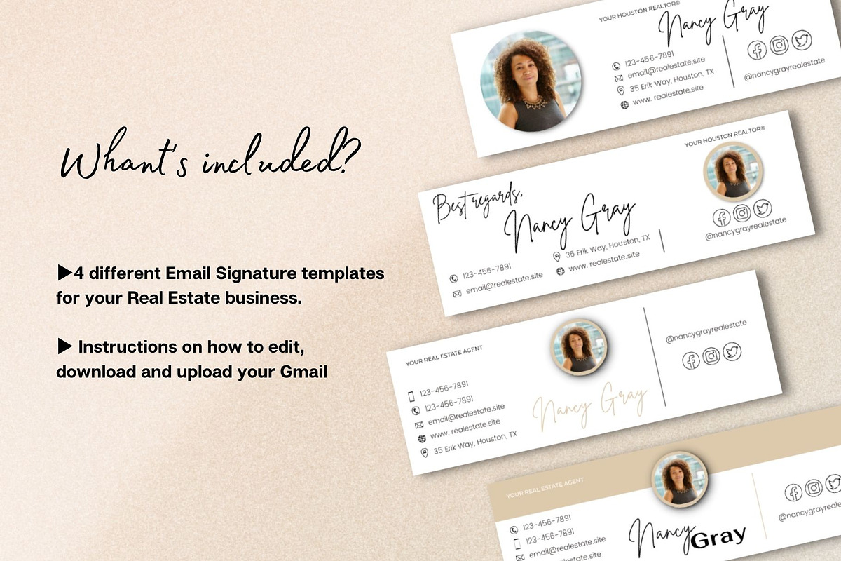 Email Signature Template Realtor, an Email Template by MediaKitTemplates (Photo 3 of 5)