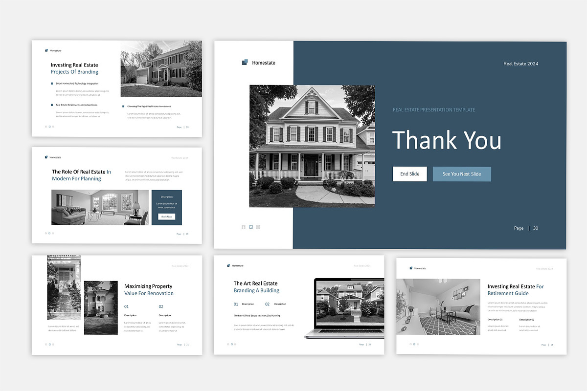 Homestate - Google Slide Template, a Design Template by casanovastudio (Photo 3 of 3)