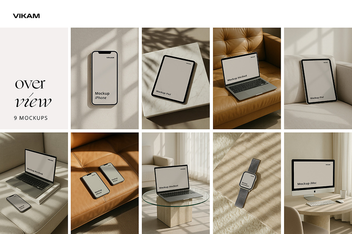 Modern Minimalist Mockup Bundle, a Mockup by Vikam Media (Photo 4 of 5)