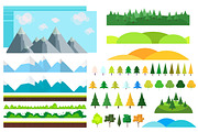 Landscape Constructor Set I, a Background Graphic by 2dvillShop (Thumbnail 4 of 6)