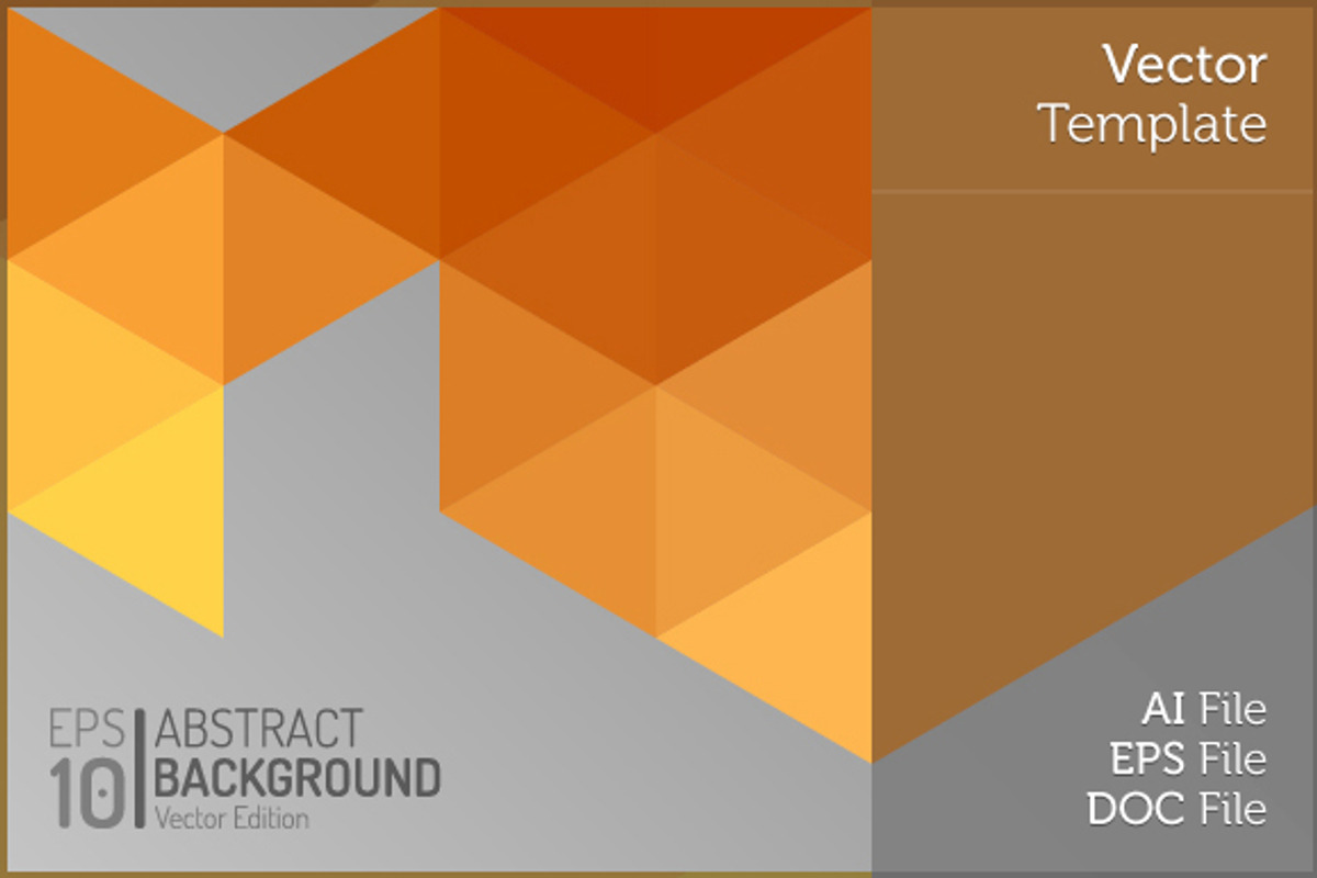 Polygon Vector Geometric Background, a Flyer Template by MAOV (Photo 1 of 3)