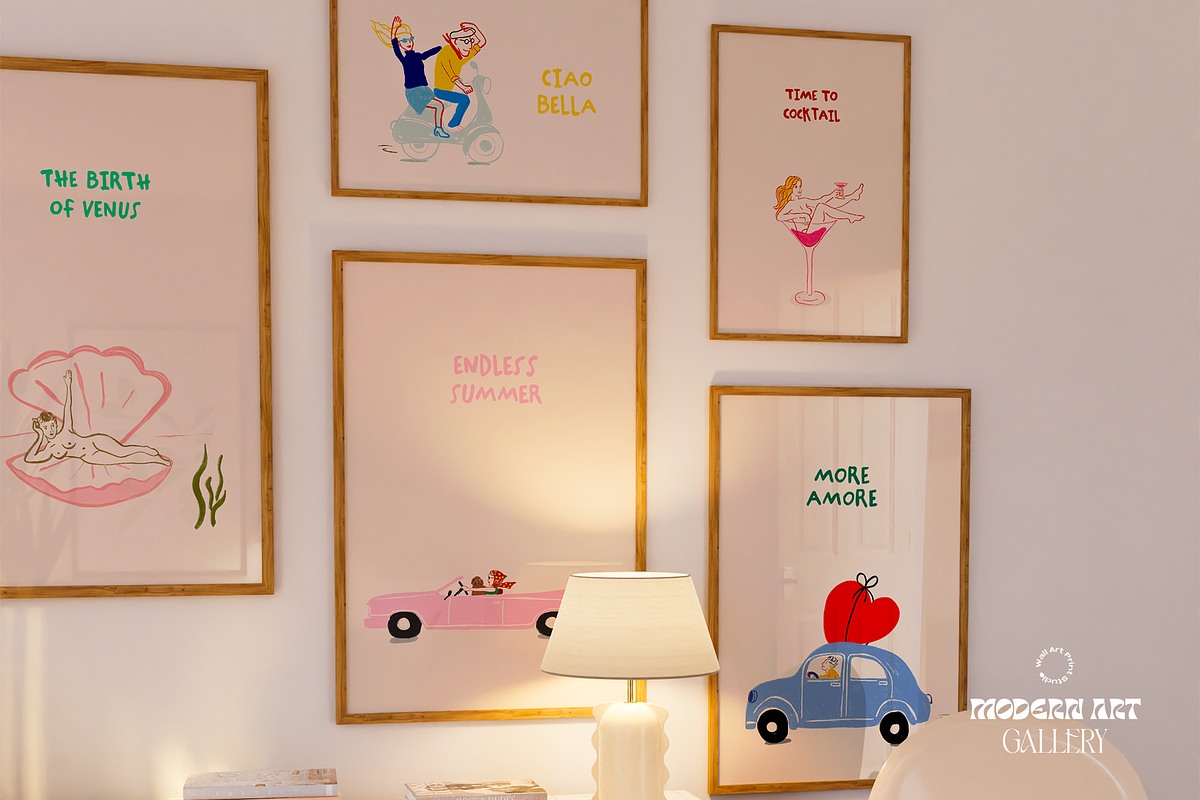 Modern Art Gallery 7, a Graphic by Wall Art Print Studio (Photo 7 of 16)