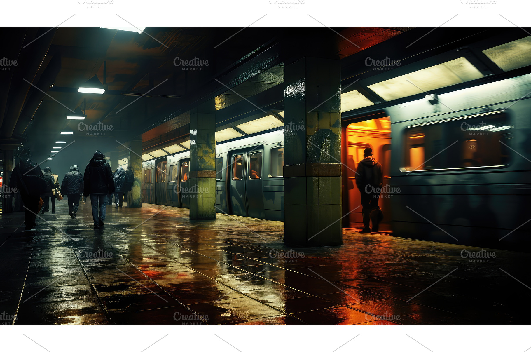 transportation underground subway ai, a Transportation Photo by pikepicture