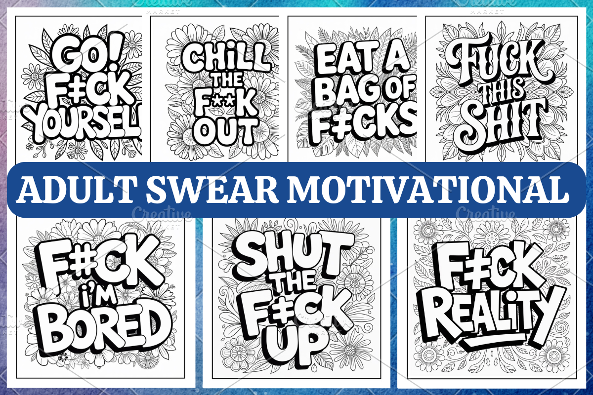Adult Swear Word Coloring Book, an Illustration by Coco Bloom (Photo 1 of 4)